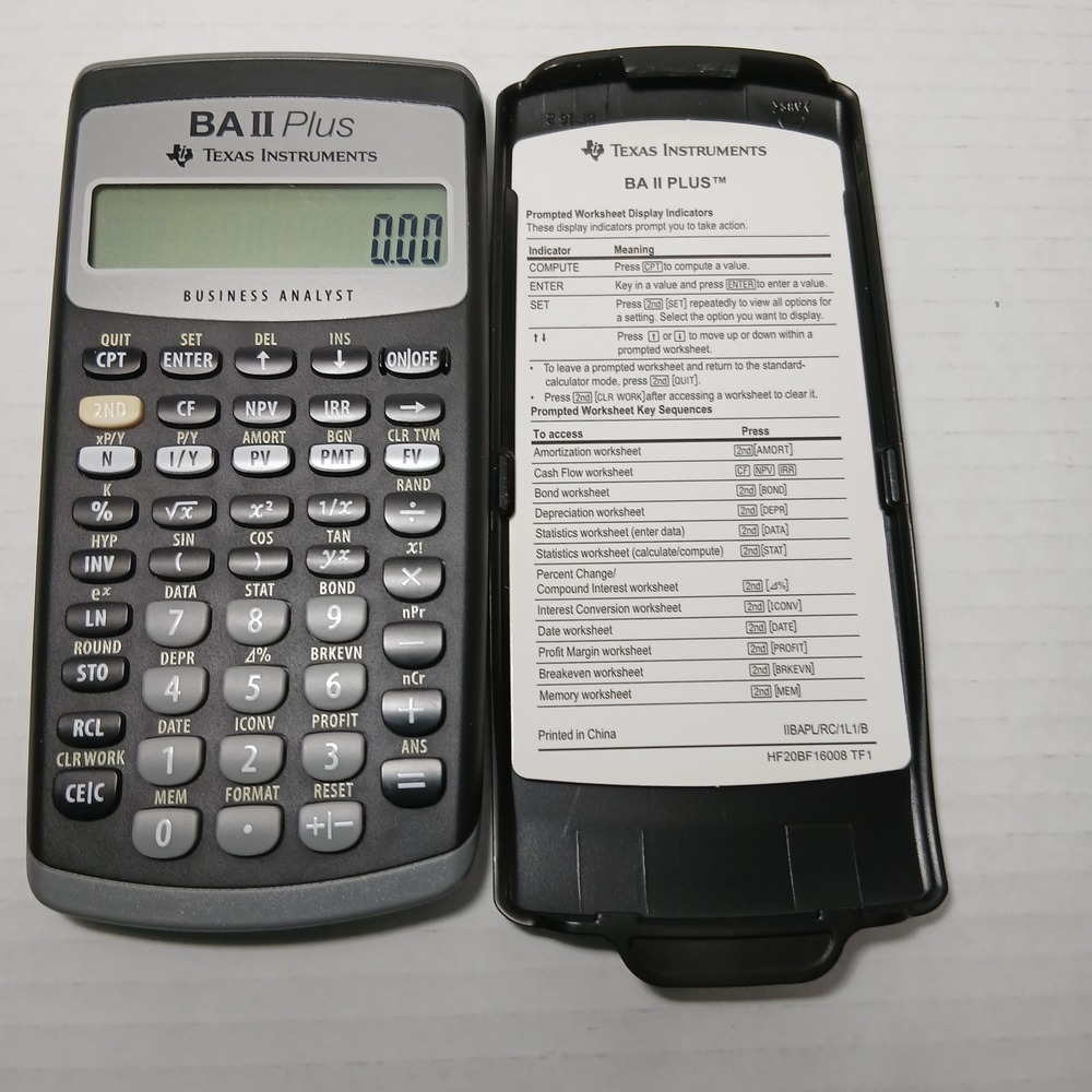 Texas Instruments BA II Plus Business Analyst Financial Calculator - Picture 2 of 4